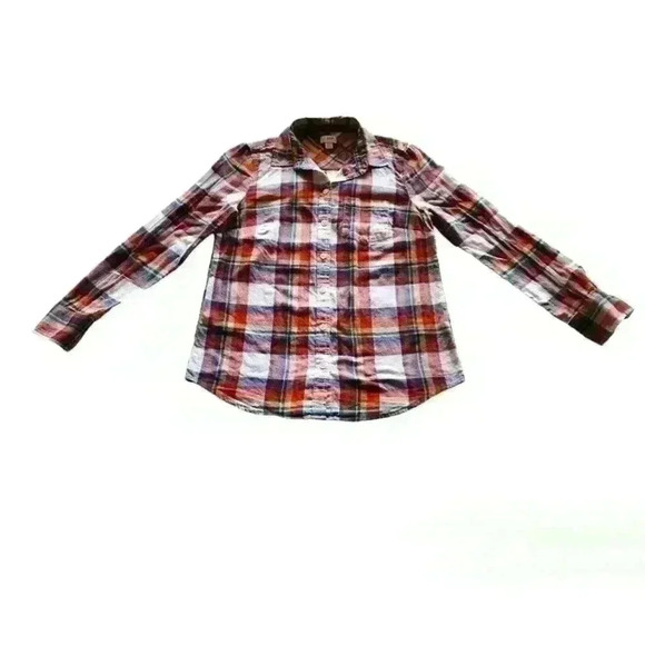 J. Crew Tops - J Crew XS Classic Woman's Plaid Cozy Soft Flannel Shirt